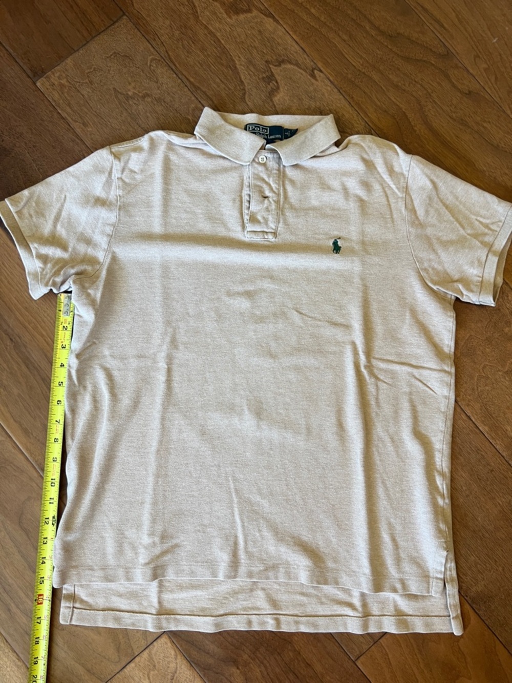Polo by Ralph Lauren Cream Polo with Green Pony